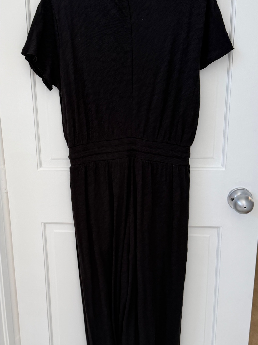 ATM Black Short Sleeve Jumpsuit